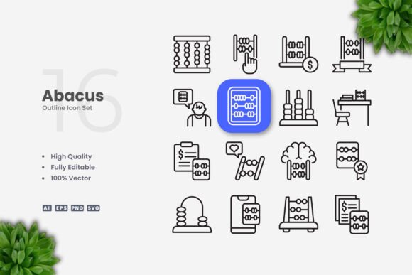 Abacus Icons: A Modern Graphic Asset for Creative Projects
