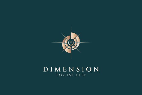 Abstract Gold Star Elegant Logo for Branding and Graphics