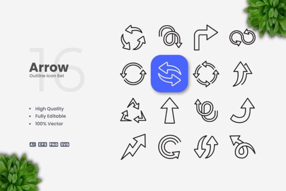 Arrow Icons - Clean Graphics for Handmade Creations