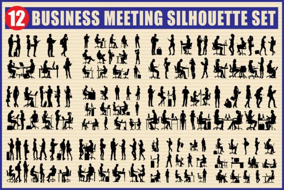 Business Meeting Silhouette Set Review
