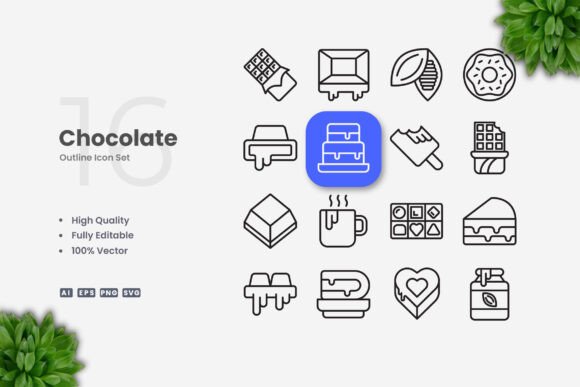Chocolate Icons: Clean Graphics for Modern Web Design