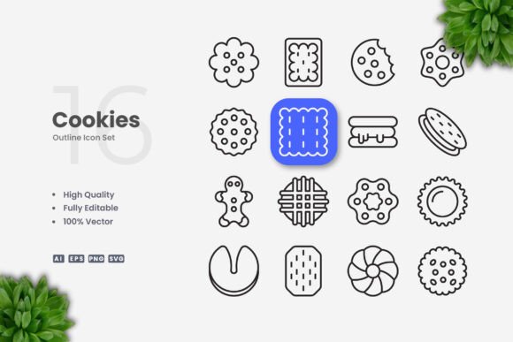 Cookies Icons: A Simple Graphic Asset for Local Business Branding