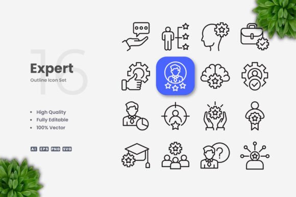 Expert Icons: A Versatile Graphic Asset for Modern Design Projects
