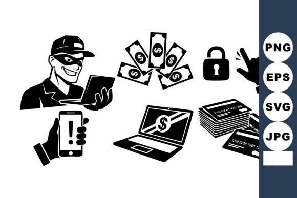 Smiling Hacker Monochrome Icons Review